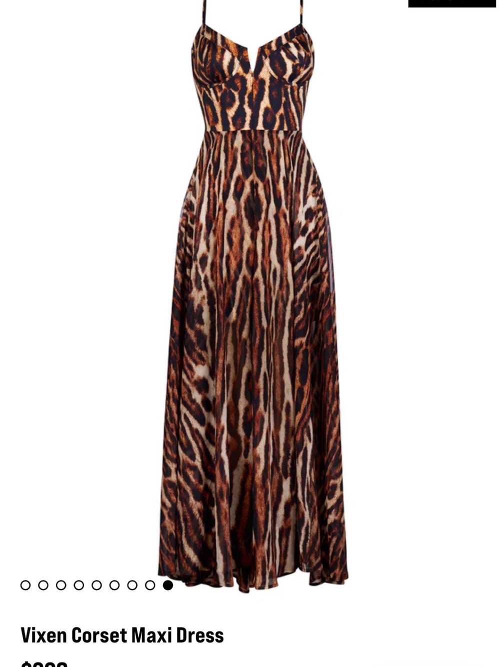 Leopard Print Corset Maxi Dress - SEXY AS HELL - Picture 6 of 6